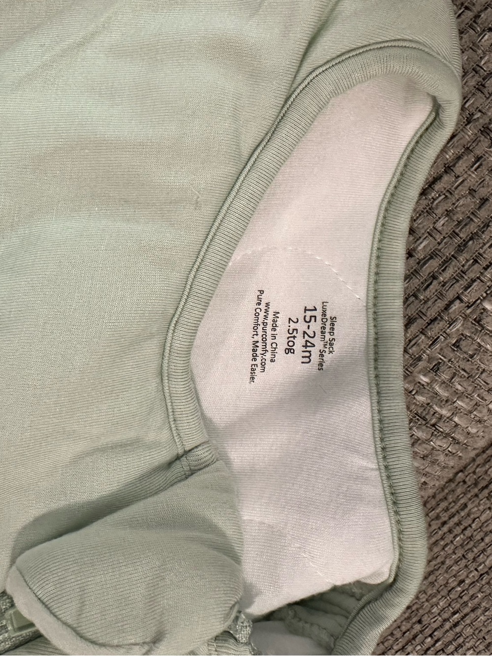 Purcomfy LuxeDream Bamboo Sage Green Sleep Sack